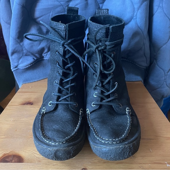 SeaVees Shoes Seavees Womens 260 7 Eye Trail Boot In Black Sz 0